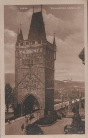 Tschechien - Prag - Praha - Staromestska mostecka vez - ca. 1950 Tschechien - Prag - Praha - Staromestska mostecka vez - ca. 1950
