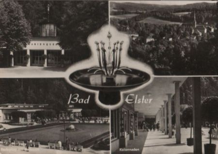 Bad Elster - u.a. Badeplatz mit Badecafe - 1970 Bad Elster - u.a. Badeplatz mit Badecafe - 1970