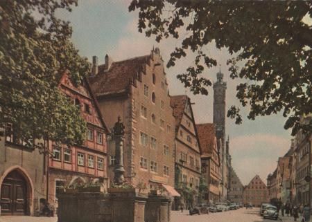 Rothenburg ob der Tauber - Herrengasse - 1963 Rothenburg ob der Tauber - Herrengasse - 1963