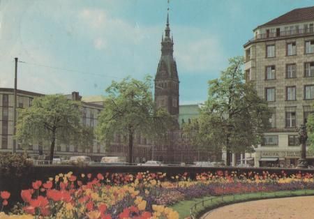 Hamburg - Jungfernstieg u. Rathaus - 1969 Hamburg - Jungfernstieg u. Rathaus - 1969
