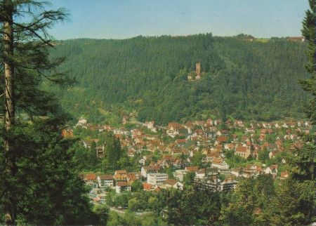 Bad Liebenzell - Blick von Aussichtsplatte - 1979 Bad Liebenzell - Blick von Aussichtsplatte - 1979