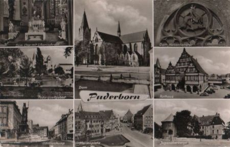 Paderborn - u.a. Dom - ca. 1960 Paderborn - u.a. Dom - ca. 1960