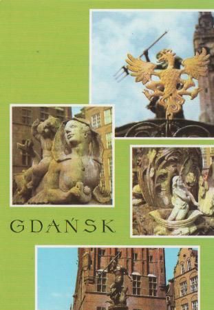Polen - Danzig Gdansk - Fontanna Neptuna - ca. 1975 Polen - Danzig Gdansk - Fontanna Neptuna - ca. 1975