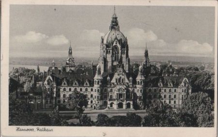 Hannover - Rathaus - 1956 Hannover - Rathaus - 1956