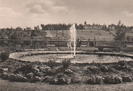Finsterbergen - Blick vom Naturpark Hüllrodt zum Kurhaus - 1968 Finsterbergen - Blick vom Naturpark Hüllrodt zum Kurhaus - 1968