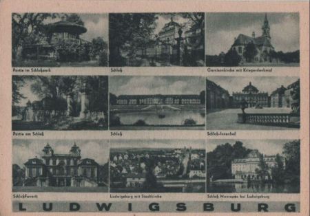 Ludwigsburg - u.a. Partie im Schloßpark - ca. 1955 Ludwigsburg - u.a. Partie im Schloßpark - ca. 1955