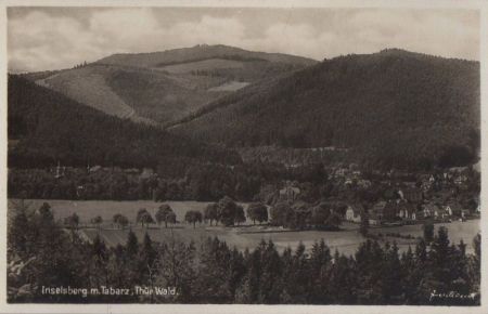 Tabarz - mit Inselsberg - ca. 1950 Tabarz - mit Inselsberg - ca. 1950