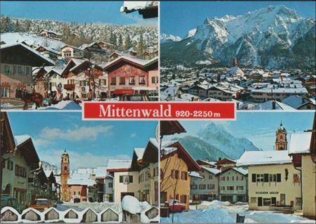 Mittenwald - u.a. Ortsansicht - 1996 Mittenwald - u.a. Ortsansicht - 1996