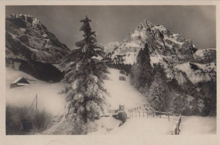Schweiz - Engelberg - Partie im Winter - ca. 1950 Schweiz - Engelberg - Partie im Winter - ca. 1950