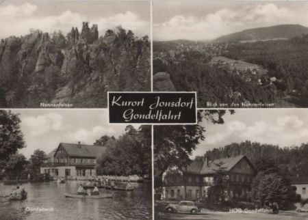 Jonsdorf - Gondelfahrt, u.a. Gondelteich - 1971 Jonsdorf - Gondelfahrt, u.a. Gondelteich - 1971