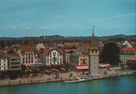 Lindau - Hafen mit altem Leuchtturm - ca. 1980 Lindau - Hafen mit altem Leuchtturm - ca. 1980