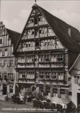 Dinkelsbühl - Hotel Deutsches Haus - ca. 1965 Dinkelsbühl - Hotel Deutsches Haus - ca. 1965