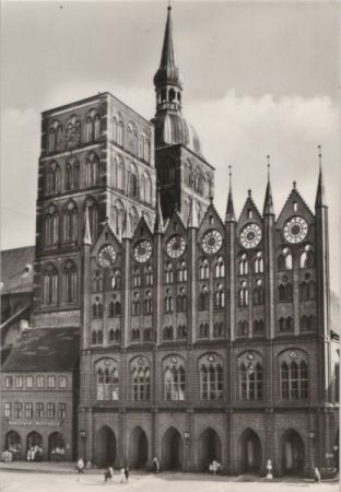 Stralsund - Rathaus am Alten Markt - 1978 Stralsund - Rathaus am Alten Markt - 1978