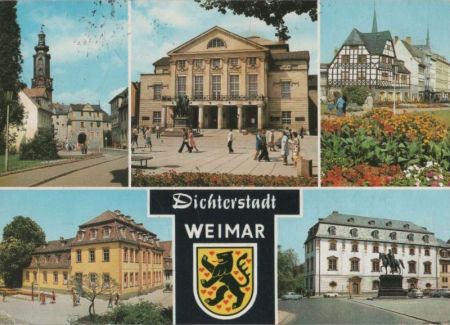 Weimar - u.a. Platz der Demokratie - 1989 Weimar - u.a. Platz der Demokratie - 1989