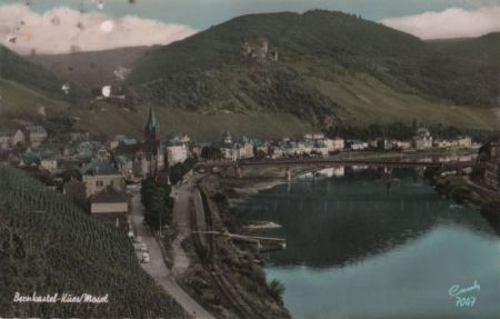 Bernkastel - mit Burg Landshut - ca. 1965 Bernkastel - mit Burg Landshut - ca. 1965