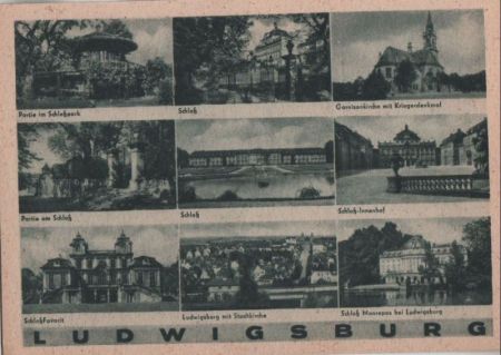 Ludwigsburg - u.a. Schloßpark - ca. 1950 Ludwigsburg - u.a. Schloßpark - ca. 1950