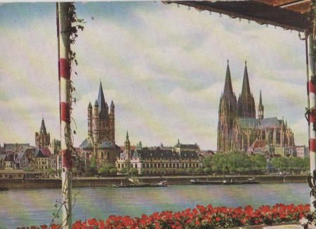 Köln - Blick von Sünner-Terrasse - ca. 1965 Köln - Blick von Sünner-Terrasse - ca. 1965