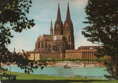 Köln - Rheinufer und Dom - ca. 1975 Köln - Rheinufer und Dom - ca. 1975