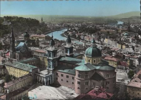 Österreich - Salzburg - von Festung gegen Bayern - 1965 Österreich - Salzburg - von Festung gegen Bayern - 1965