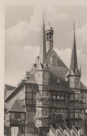 Wernigerode - Rathaus - ca. 1955 Wernigerode - Rathaus - ca. 1955