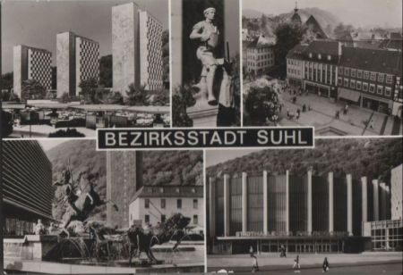 Suhl - 5 Teilbilder - 1987 Suhl - 5 Teilbilder - 1987