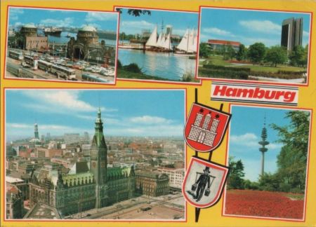 Hamburg - mit 5 Bildern - ca. 1980 Hamburg - mit 5 Bildern - ca. 1980