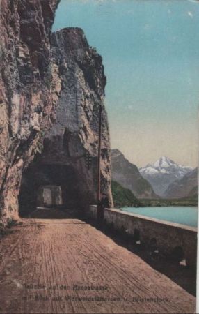 Schweiz - Axenstraße - Blick auf Vierwaldstättersee - 1908 Schweiz - Axenstraße - Blick auf Vierwaldstättersee - 1908