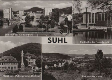 Suhl - u.a. Stadthalle der Freundschaft - 1977 Suhl - u.a. Stadthalle der Freundschaft - 1977
