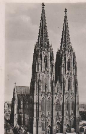 Köln - Dom - Westseite - ca. 1955 Köln - Dom - Westseite - ca. 1955