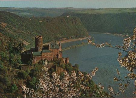 St. Goarshausen - Burg Katz und Loreley - ca. 1980 St. Goarshausen - Burg Katz und Loreley - ca. 1980