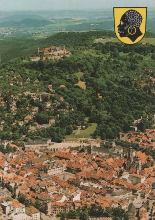 Coburg - Blick auf Stadtkern - ca. 1980 Coburg - Blick auf Stadtkern - ca. 1980