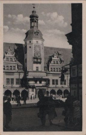 Leipzig - Platz des Friedens und Altes Rathaus - 1960 Leipzig - Platz des Friedens und Altes Rathaus - 1960