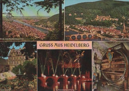 Heidelberg (Neckar) - u.a. Schlosshof - ca. 1970 Heidelberg (Neckar) - u.a. Schlosshof - ca. 1970