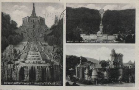 Kassel-Wilhelmshöhe - 3 Teilbilder - 1937 Kassel-Wilhelmshöhe - 3 Teilbilder - 1937