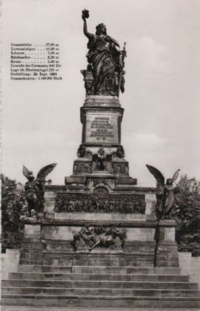 Rüdesheim - Niederwalddenkmal - ca. 1960 Rüdesheim - Niederwalddenkmal - ca. 1960