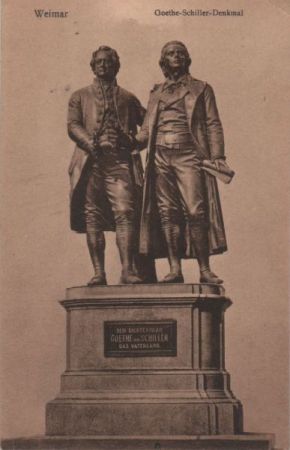 Weimar - Góethe-Schiller-Denkmal - 1929 Weimar - Góethe-Schiller-Denkmal - 1929