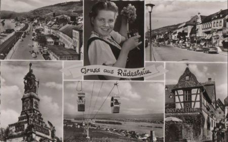 Rüdesheim - mit 6 Bildern - ca. 1960 Rüdesheim - mit 6 Bildern - ca. 1960