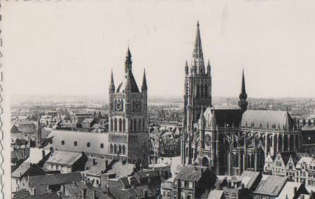 Belgien - Ypres - Panorama - 1957 Belgien - Ypres - Panorama - 1957