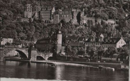 Heidelberg - Schloß und Brücke - 1958 Heidelberg - Schloß und Brücke - 1958
