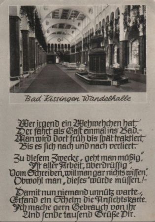 Bad Kissingen - Wandelhalle - 1959 Bad Kissingen - Wandelhalle - 1959