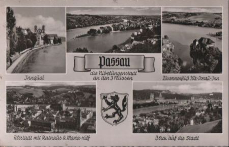 Passau - u.a. Altstadt mit Rathaus - 1959 Passau - u.a. Altstadt mit Rathaus - 1959