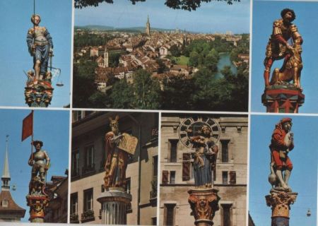 Schweiz - Bern - u.a. Dudelsackpfeiferbrunnen - 1985 Schweiz - Bern - u.a. Dudelsackpfeiferbrunnen - 1985