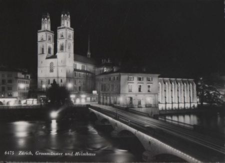 Schweiz - Zürich - Grossmünster und Helmhaus - ca. 1965 Schweiz - Zürich - Grossmünster und Helmhaus - ca. 1965