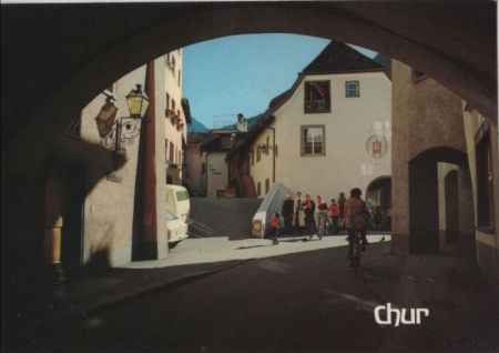Schweiz - Chur - Partie in der Altstadt, Brotlaube - ca. 1980 Schweiz - Chur - Partie in der Altstadt, Brotlaube - ca. 1980