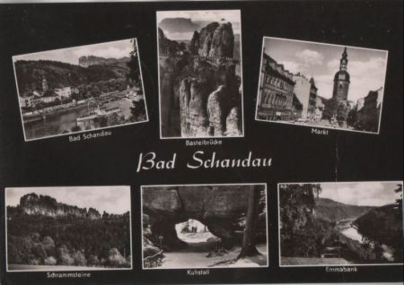 Bad Schandau - u.a. Markt - 1961 Bad Schandau - u.a. Markt - 1961