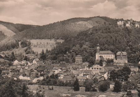 Leutenberg - Blick von der Gustav-Fehler-Höhe - 1962 Leutenberg - Blick von der Gustav-Fehler-Höhe - 1962