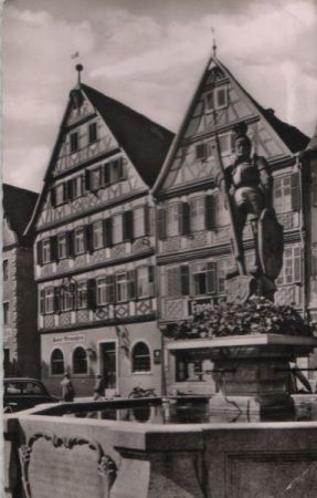 Bad Mergentheim - Marktplatz - 1960 Bad Mergentheim - Marktplatz - 1960