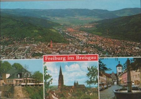 Freiburg - mit 4 Bildern - ca. 1975 Freiburg - mit 4 Bildern - ca. 1975