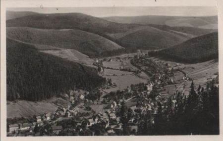 Ilmenau-Manebach - Blick vom Goethepfad - 1966 Ilmenau-Manebach - Blick vom Goethepfad - 1966
