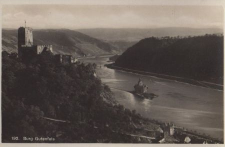 Kaub, Burg Gutenfels - ca. 1950 Kaub, Burg Gutenfels - ca. 1950